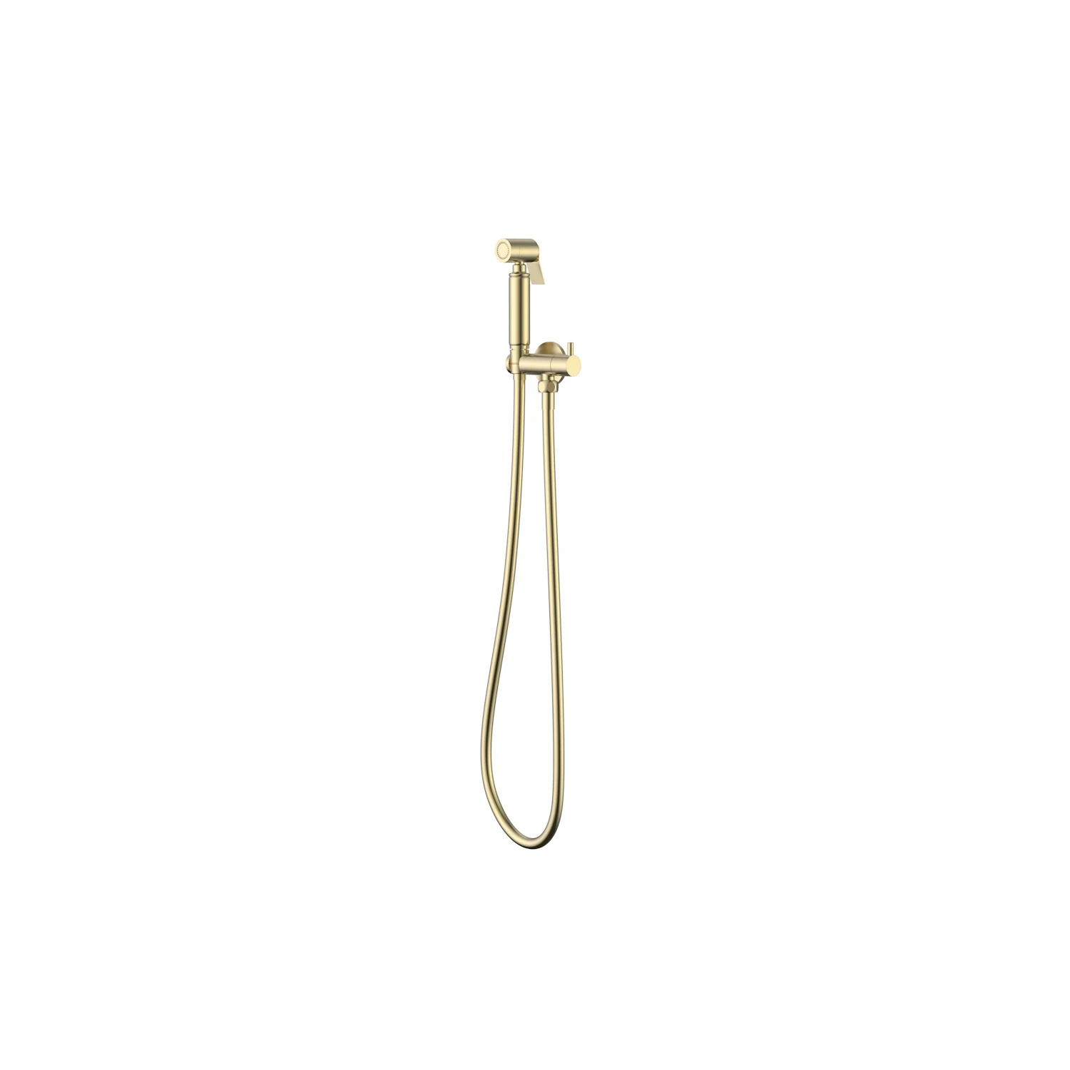 DutchLine - Bidet Knijp Handdoucheset - Geborsteld messing
