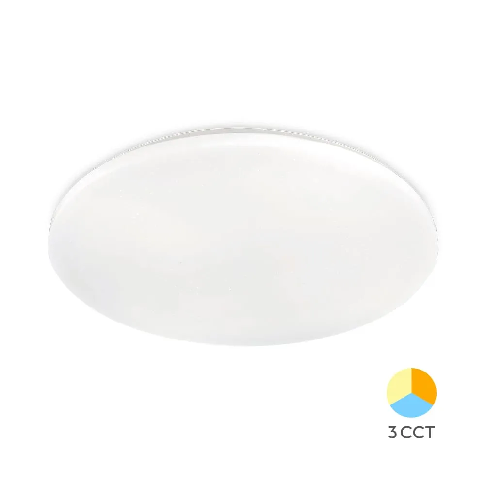 Braytron Jade LED Plafondlamp - Wit, 24W, 3IN1