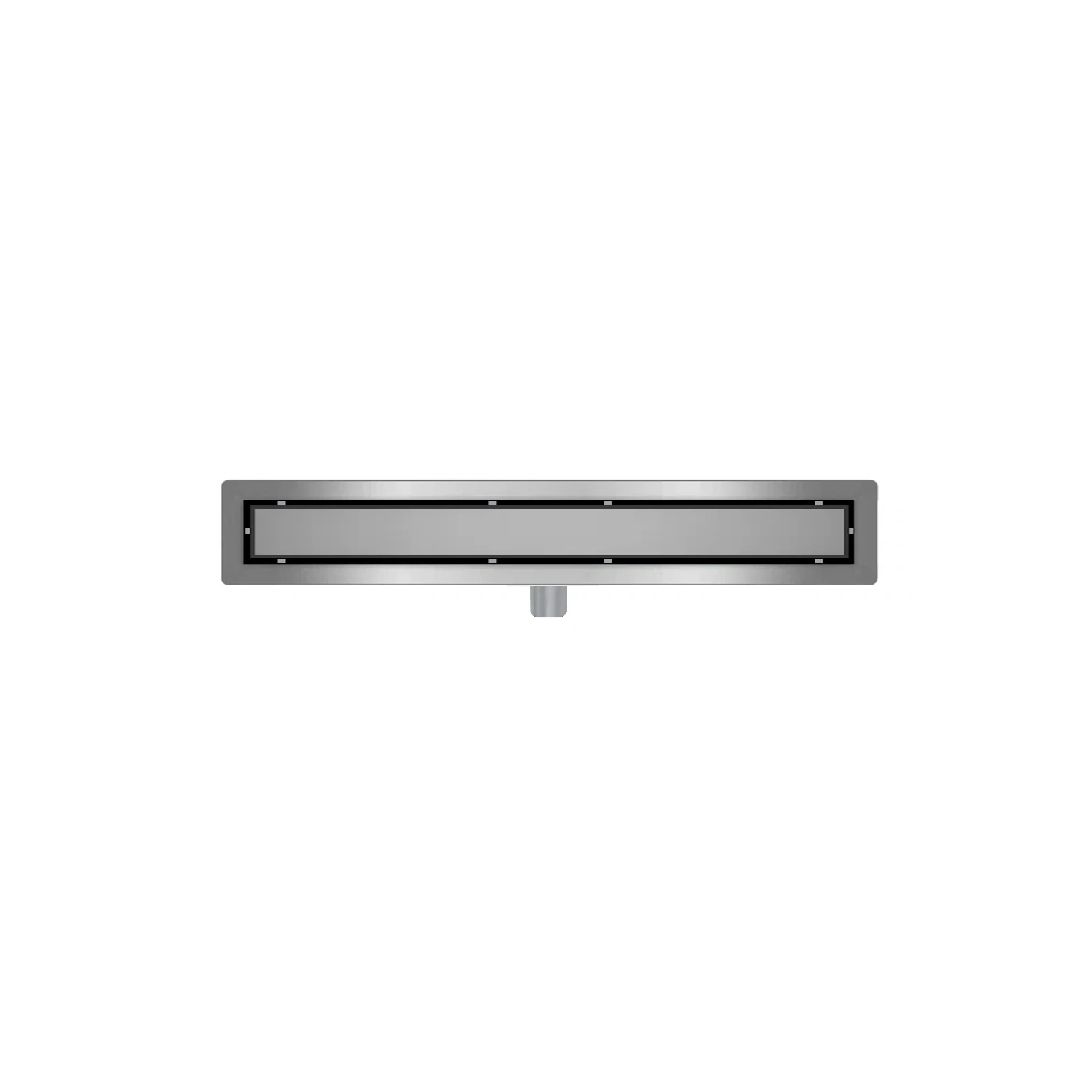 DutchLine -  Douchegoot met flens en tegelrooster - RVS - 800x70mm