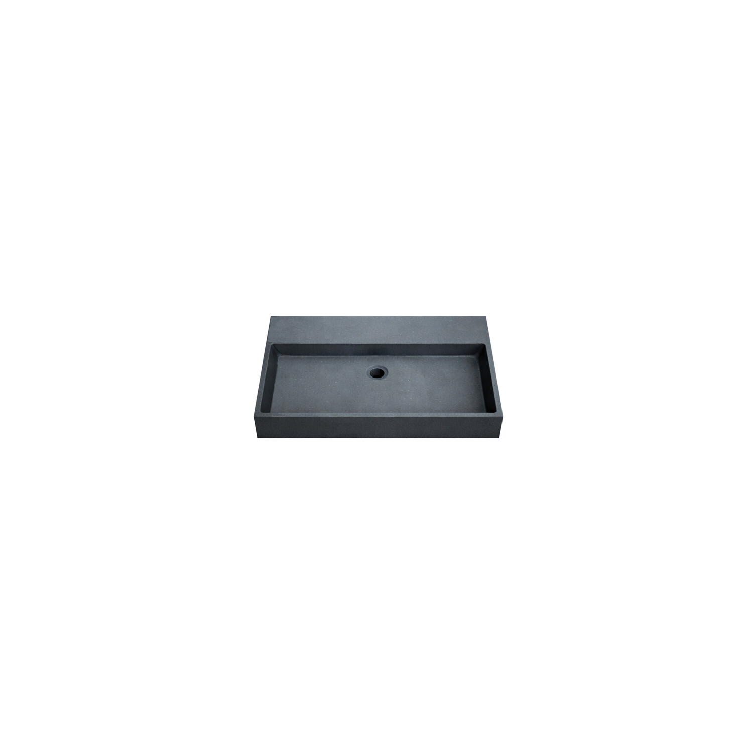 DutchLine - Graniet Wastafel - Mat Zwart - Zonder Kraangat - 605x465x120