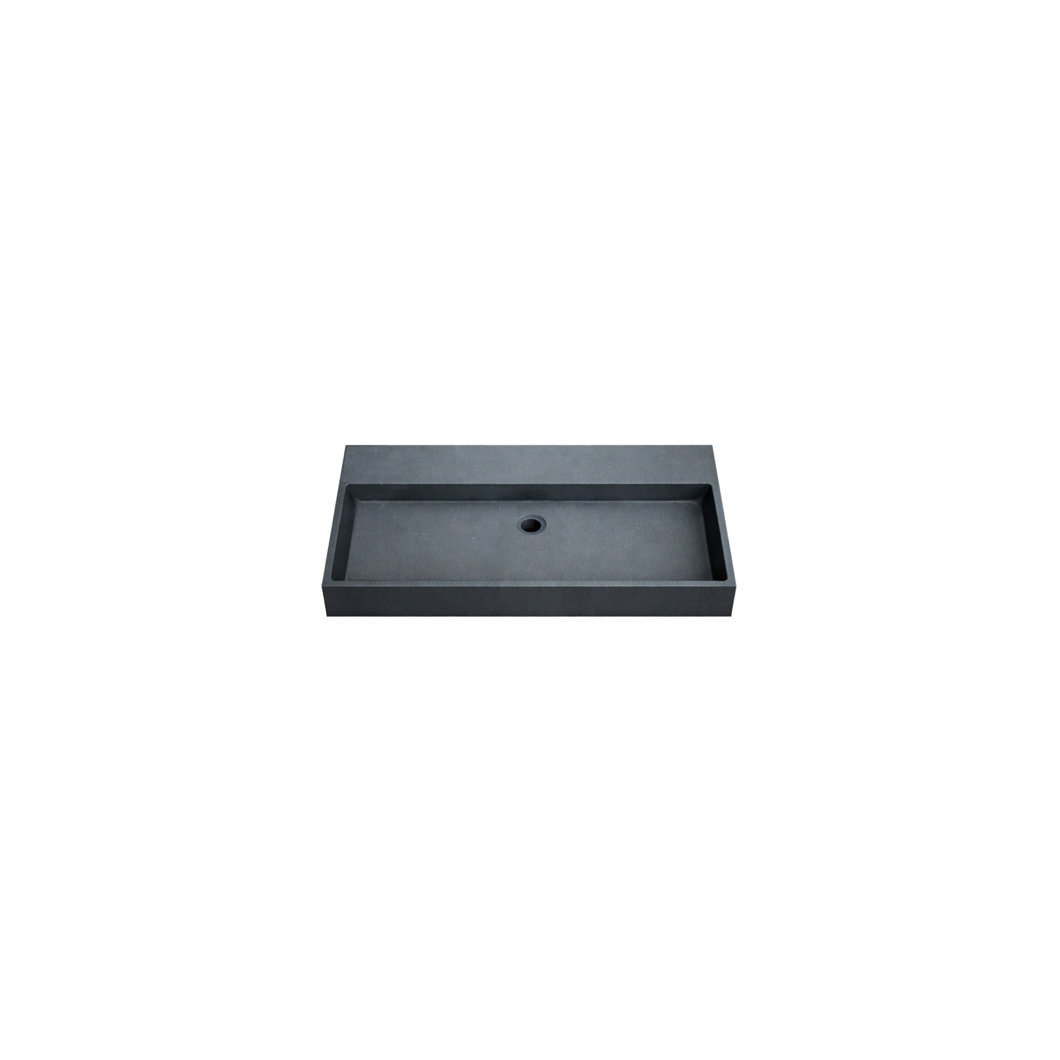DutchLine - Graniet Wastafel - Mat Zwart - Zonder Kraangat - 805x465x120