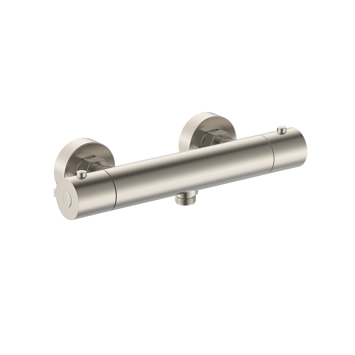 DutchLine - S-Line Thermostatische Douchemengkraan H/H 150 - Geborsteld Staal