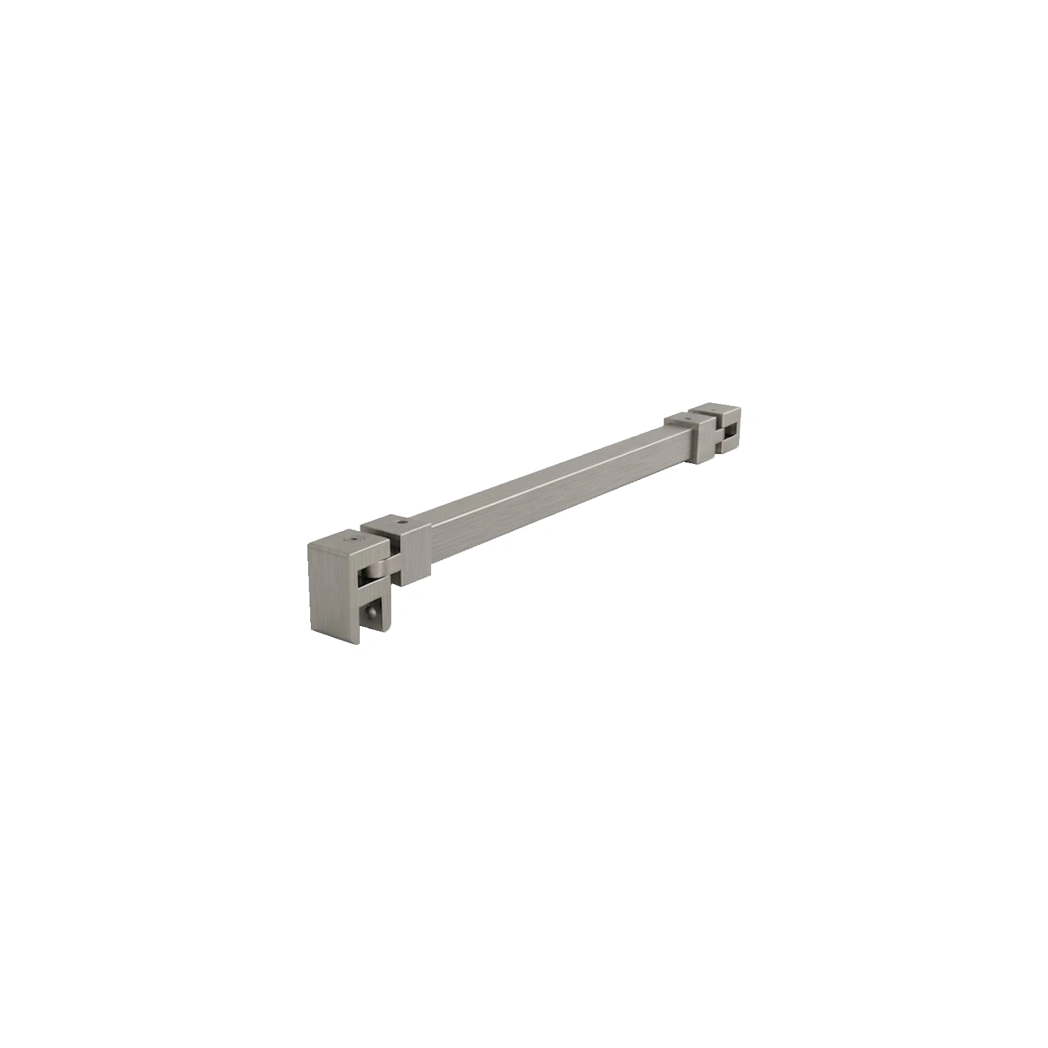DutchLine - 45° Stabilisatiestang T.B.V. Smart Glasplaten - Geborsteld Staal - 15x15x600