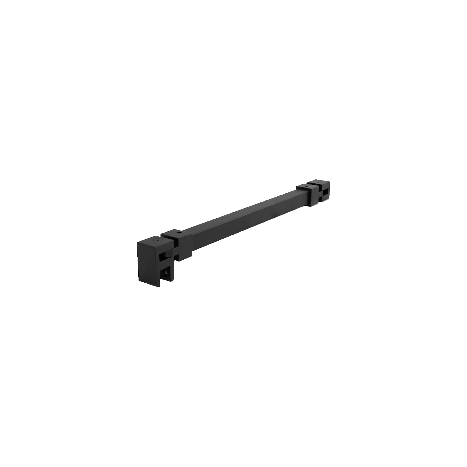 DutchLine - 45° Stabilisatiestang T.B.V. Smart Glasplaten - Mat Zwart - 15x15x600