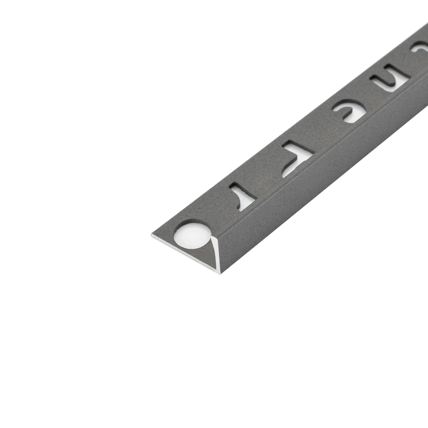 DutchLine - Aluminium Tegelprofiel - 8x2700mm - Mat Grijs Gepoedercoat
