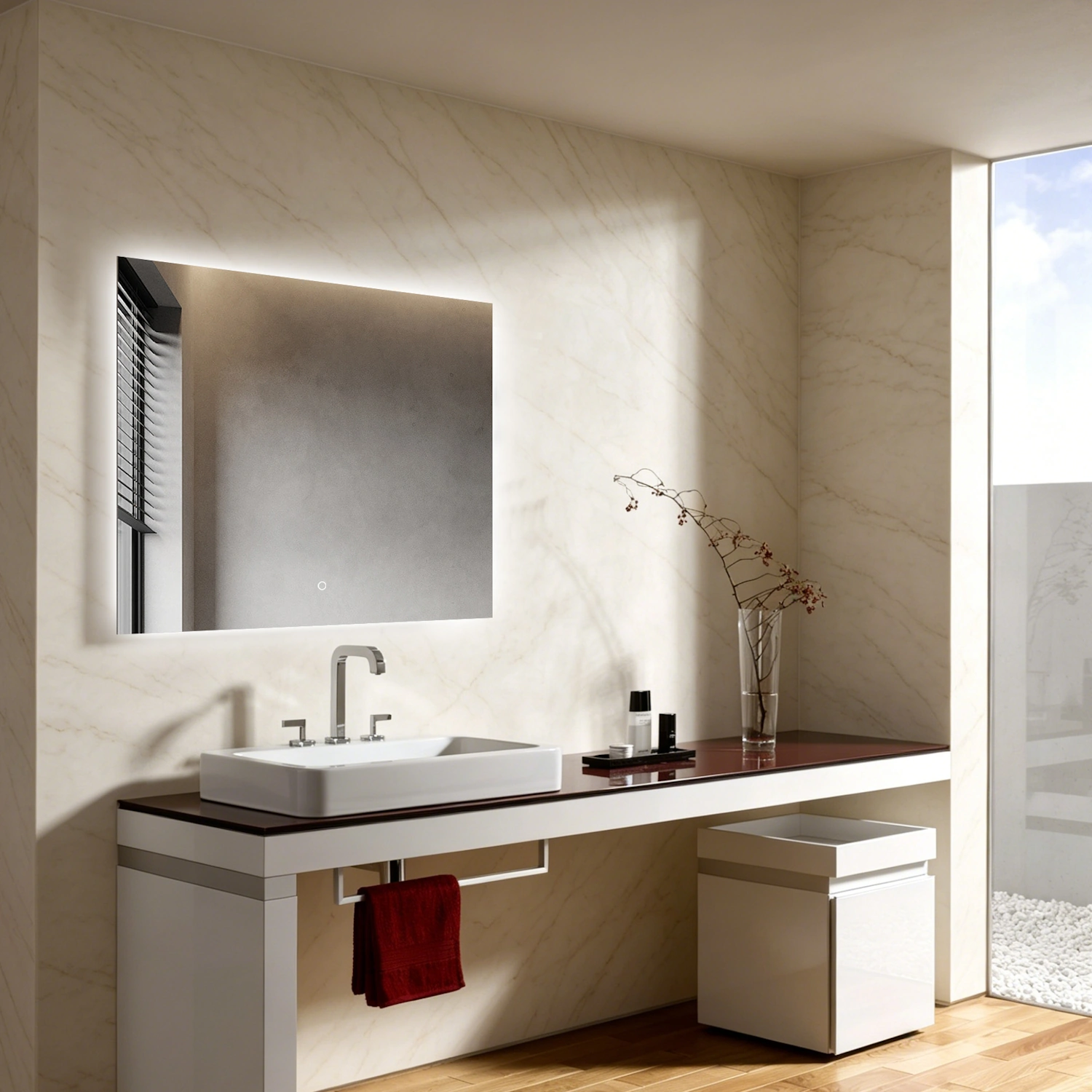 DutchLine - Beck Rechthoekige Indirecte Ledspiegel - 700x800mm