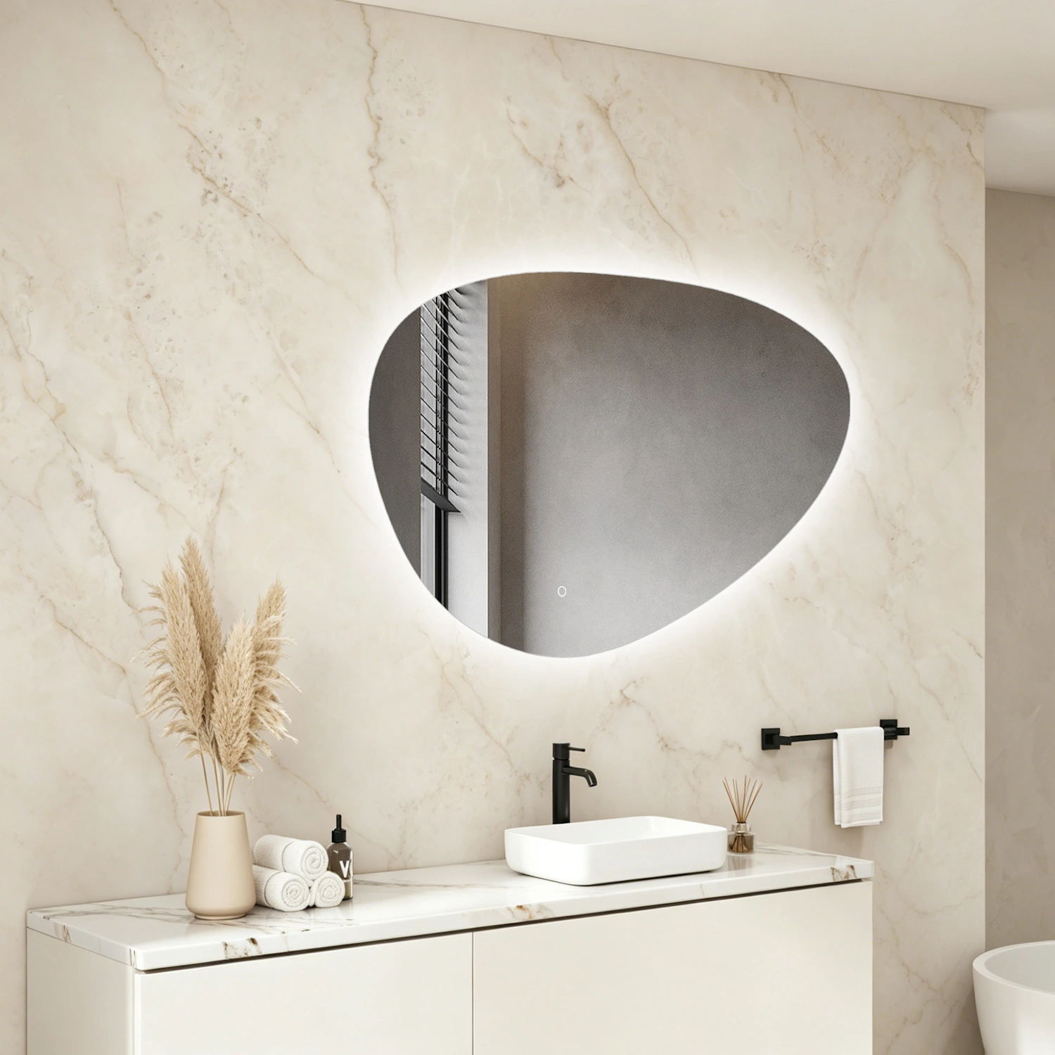 DutchLine - Elips Indirecte Ledspiegel - 1000x700mm