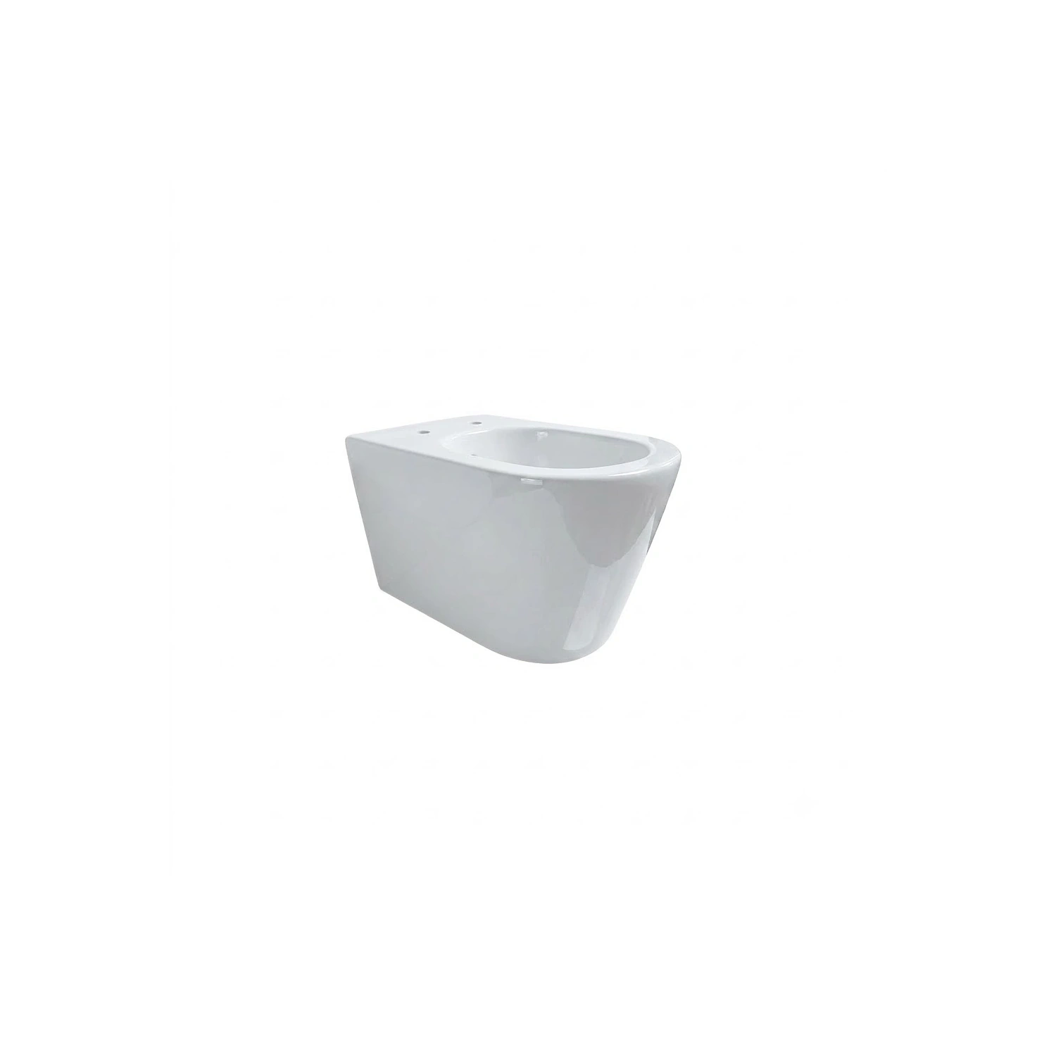 DutchLine - Hugo Tornado Flush Rimless Wandcloset - Glans Wit - 490x370x370mm - Glans Wit