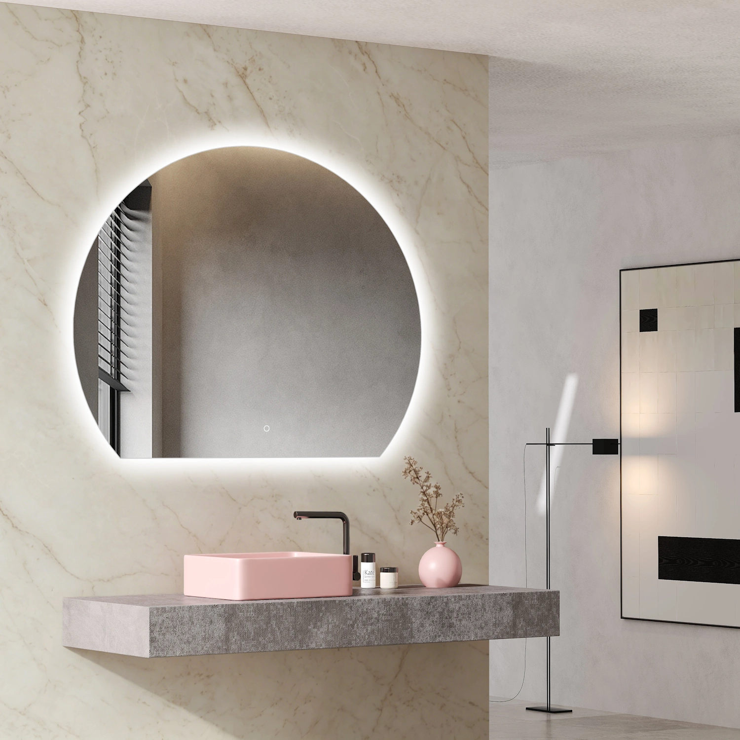 DutchLine - Moon Indirect Ledspiegel - 1200x1000mm