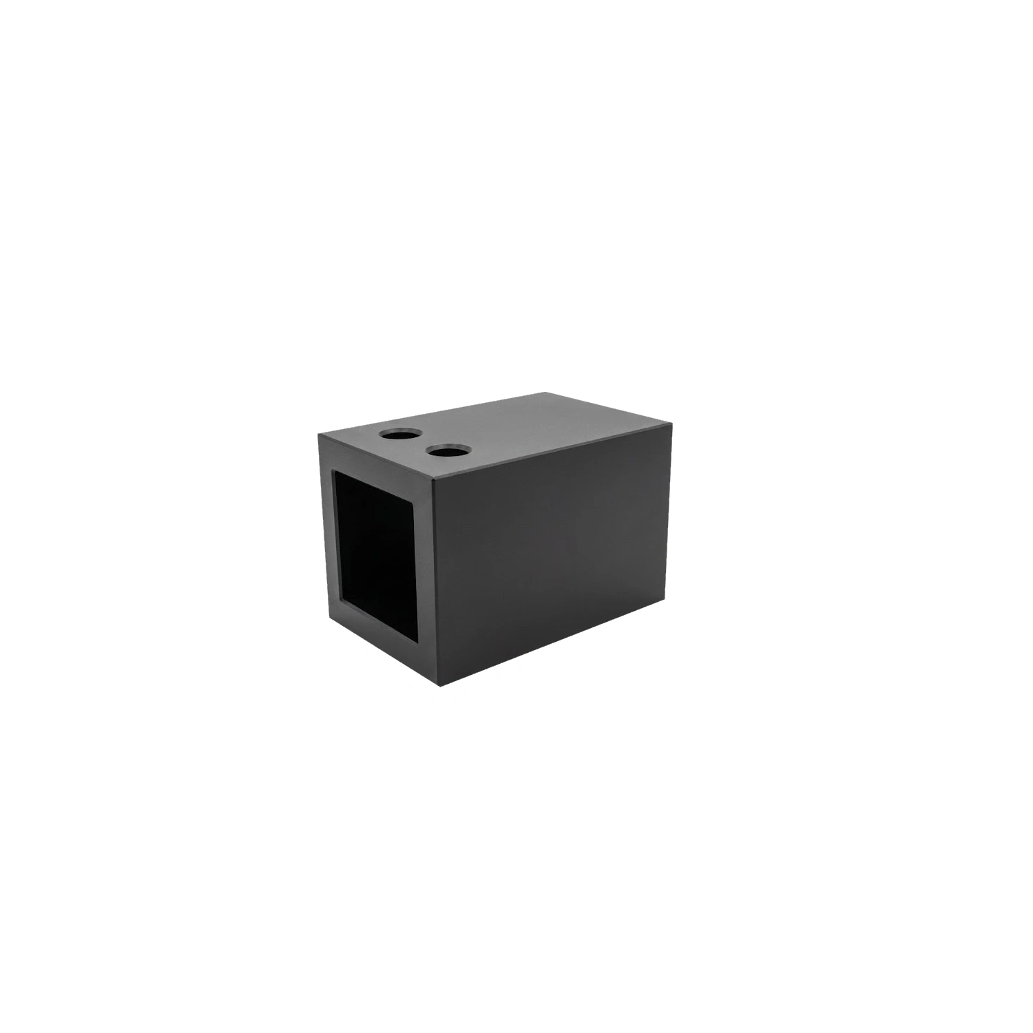 DutchLine - Rechte Muurkoppeling T.B.V. Stabilisatiestang - Mat Zwart - 23x23x33