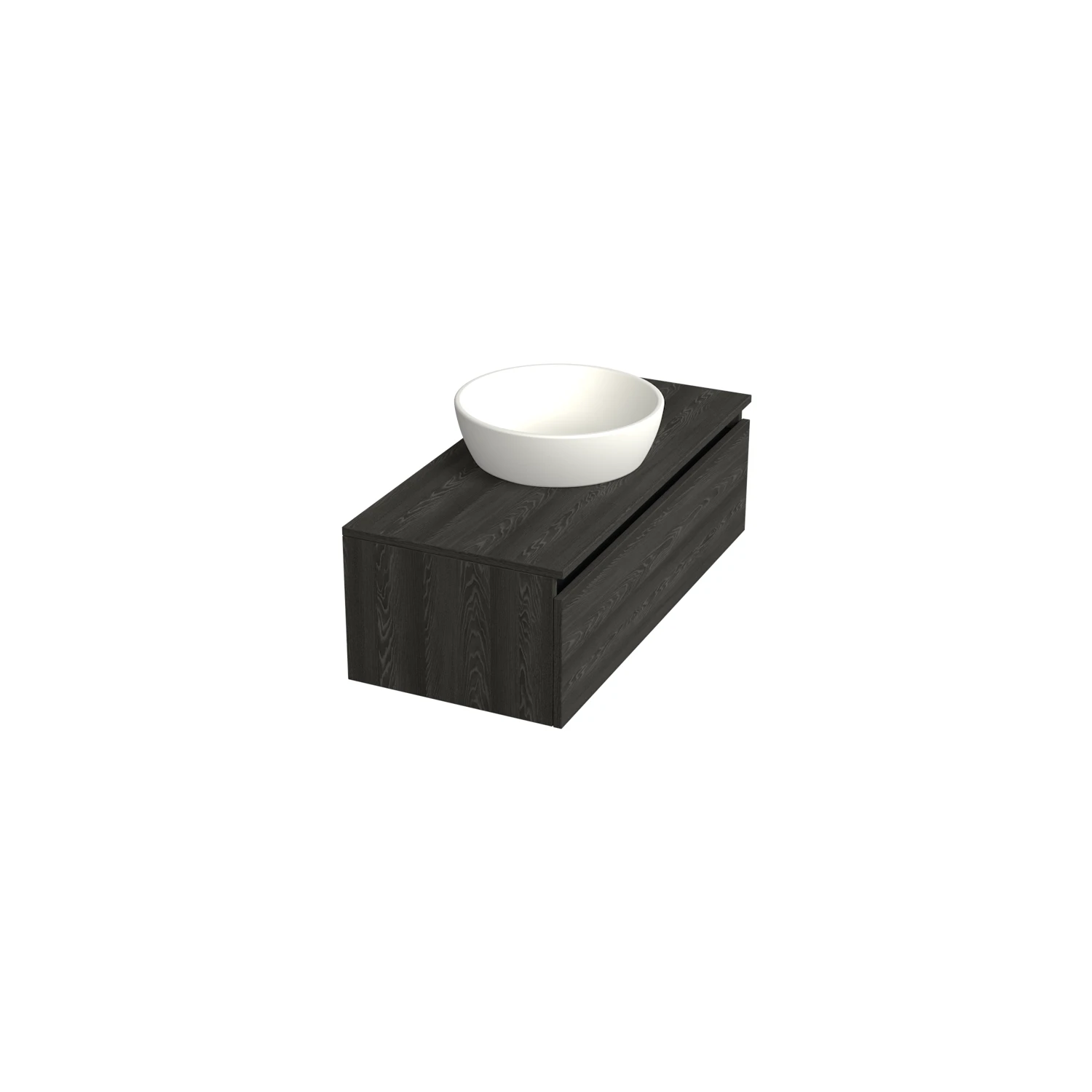 Dutchline Badmeubel Onderkast – Lumiere – 100x46cm – 1 Lade – 1 Uitsparing - Lumiere