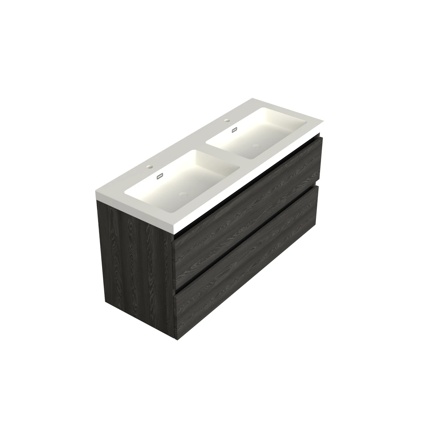 Dutchline Badmeubel Onderkast – Lumiere – 120x46cm – 2 Lades – 2 Uitsparingen - Lumiere