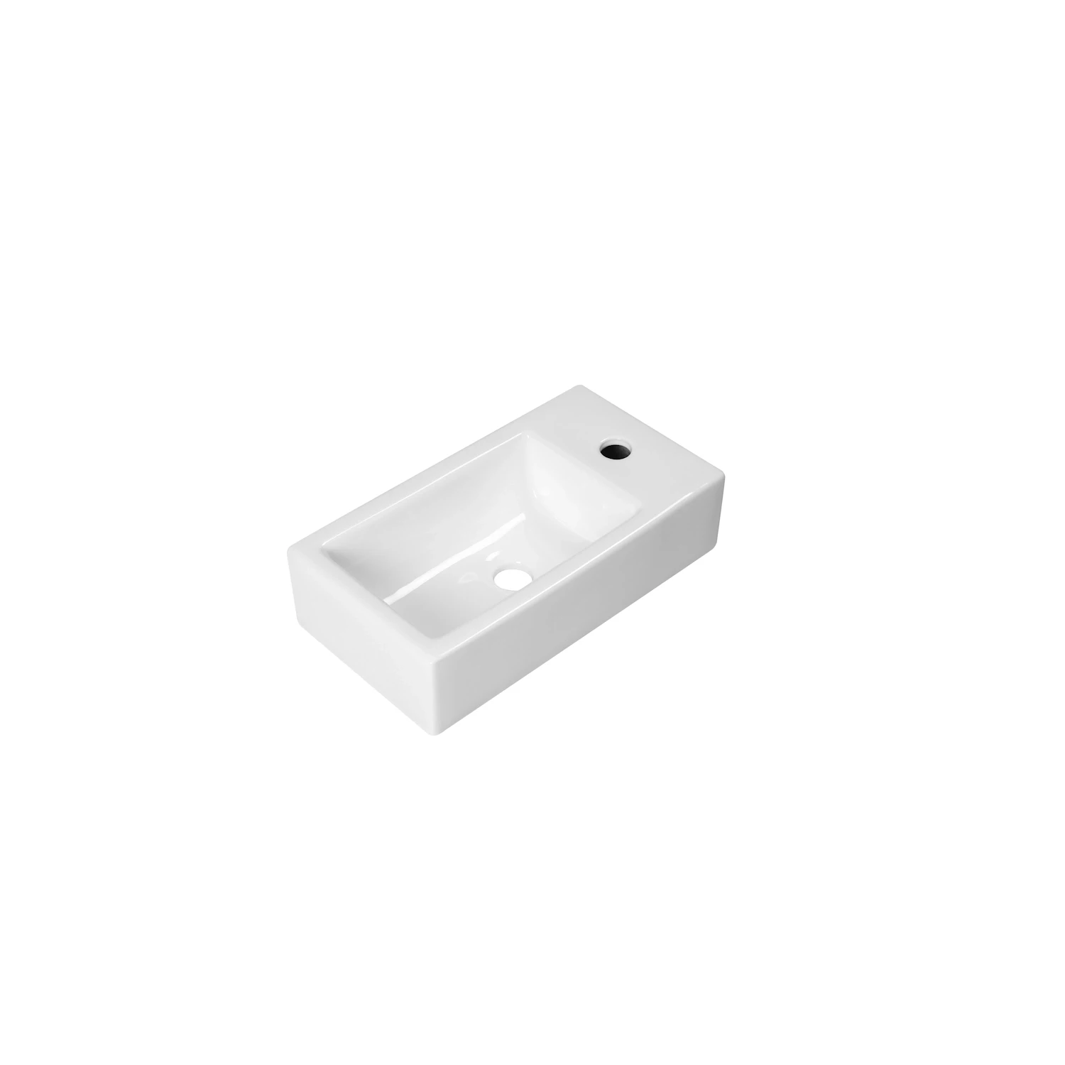 DutchLine Crea XXL Fontein - Glans Wit - Rechts - Glans Wit
