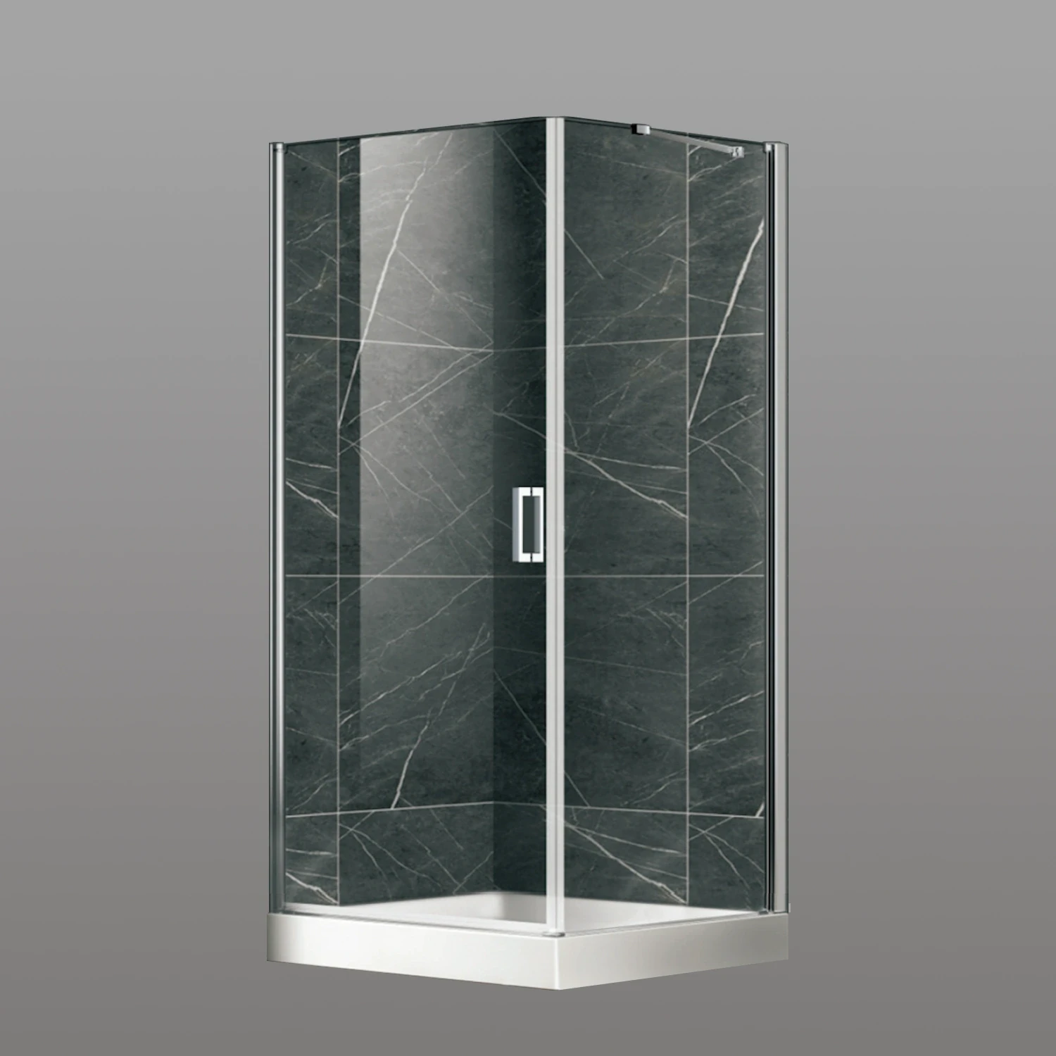 DutchLine - Douchecabine - Chroom - 900*900*2000 - Chroom