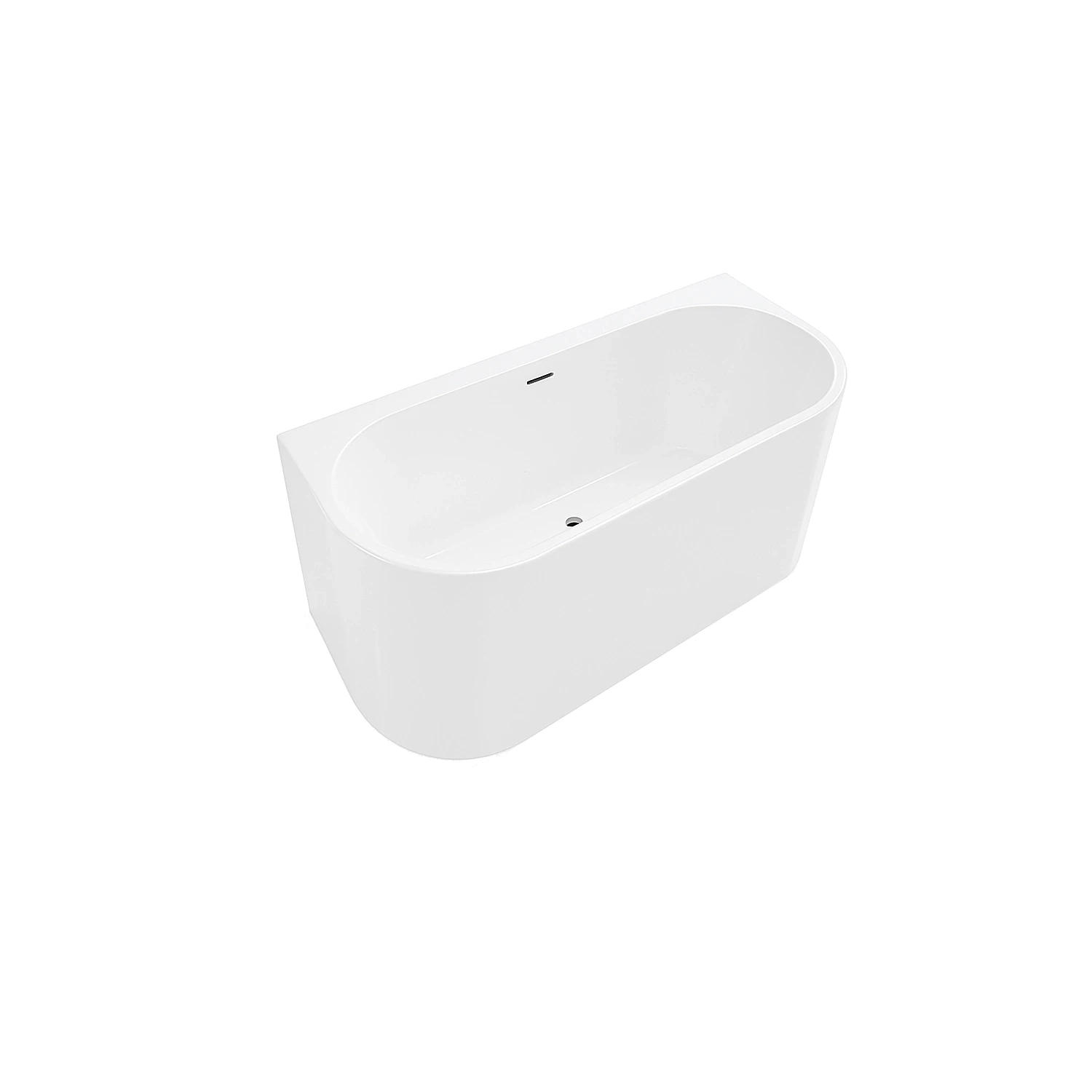 DutchLine Half-vrijstaand  Ligbad - Glans Wit - 1800x800x580 - Glans Wit