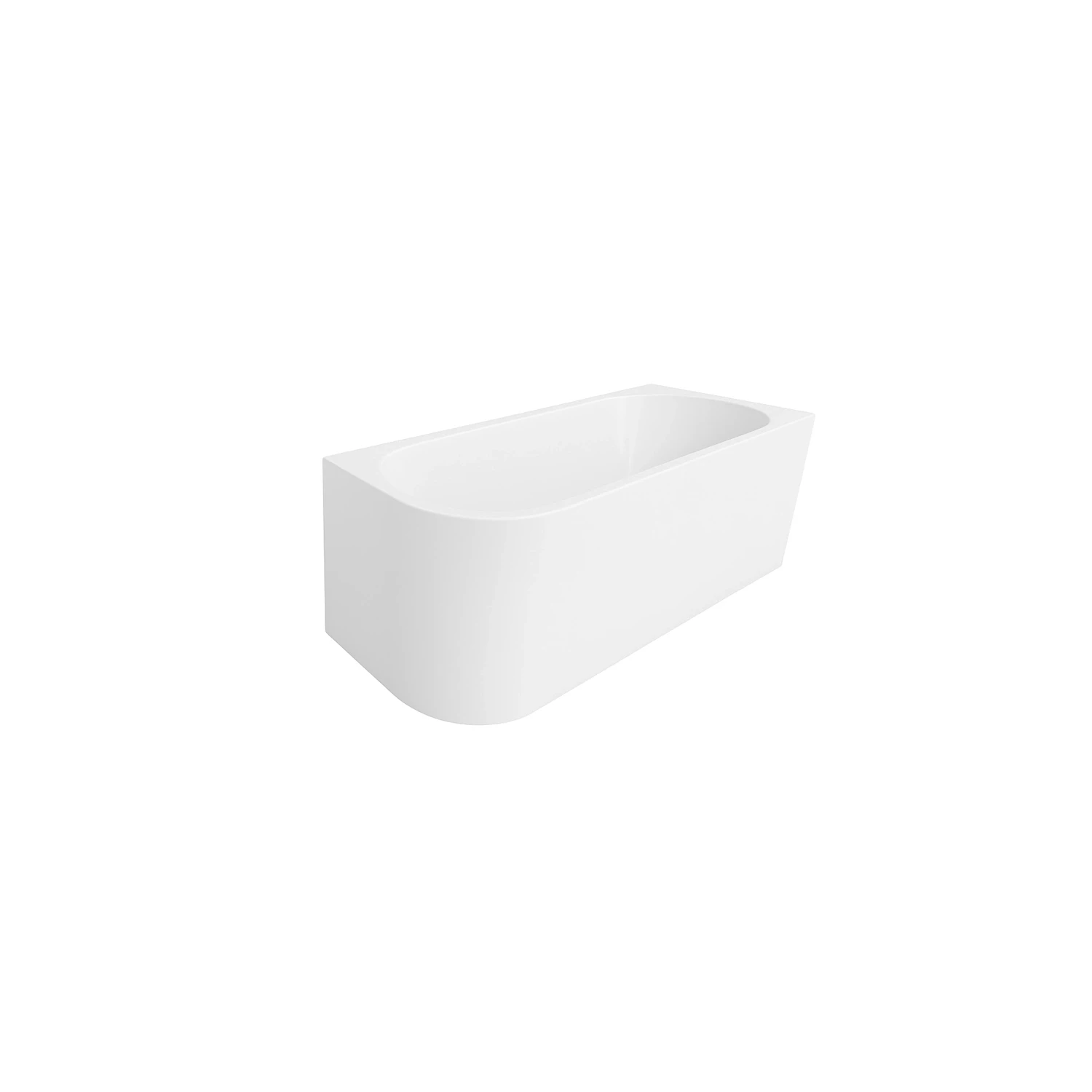 DutchLine Half-Vrijstaand Hoekbad Rechts - Mat Wit - 1700x800x600 - Mat Wit