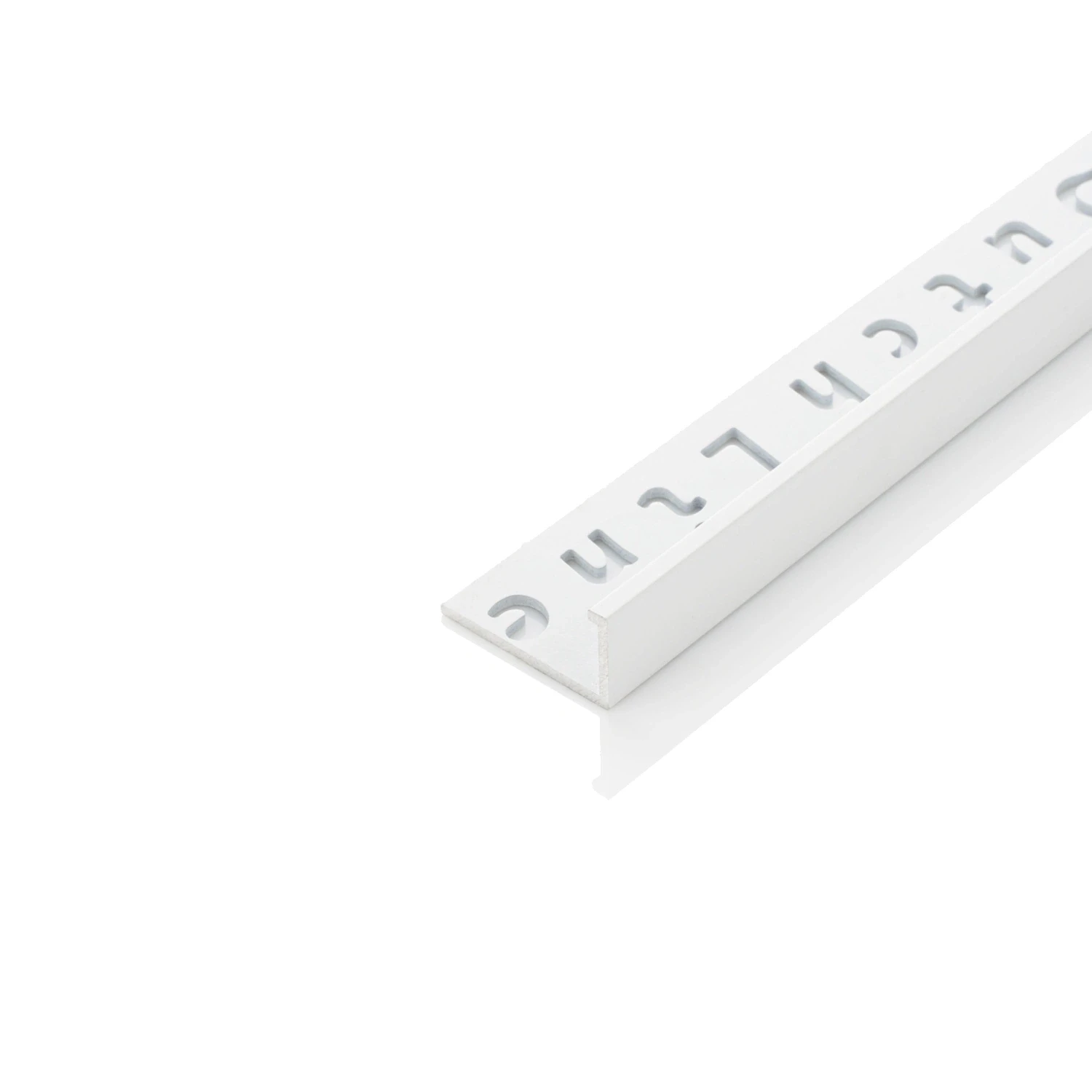 DutchLine - Aluminium Tegelprofiel - 11x2700mm - Glans Wit Gepoedercoat