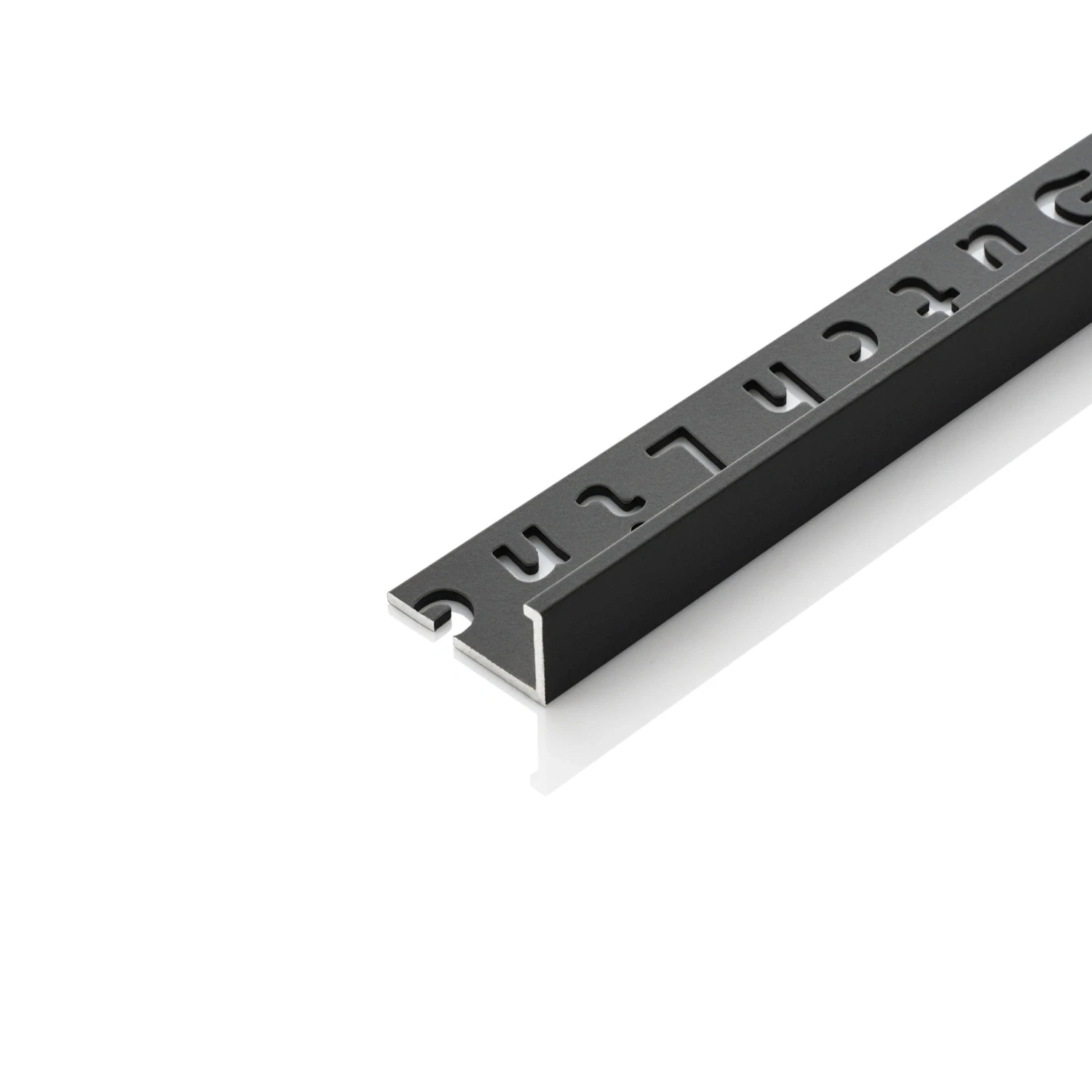 DutchLine - Aluminium  Tegelprofiel - 11x2700mm - Mat Zwart Gepoedercoat - Mat Zwart