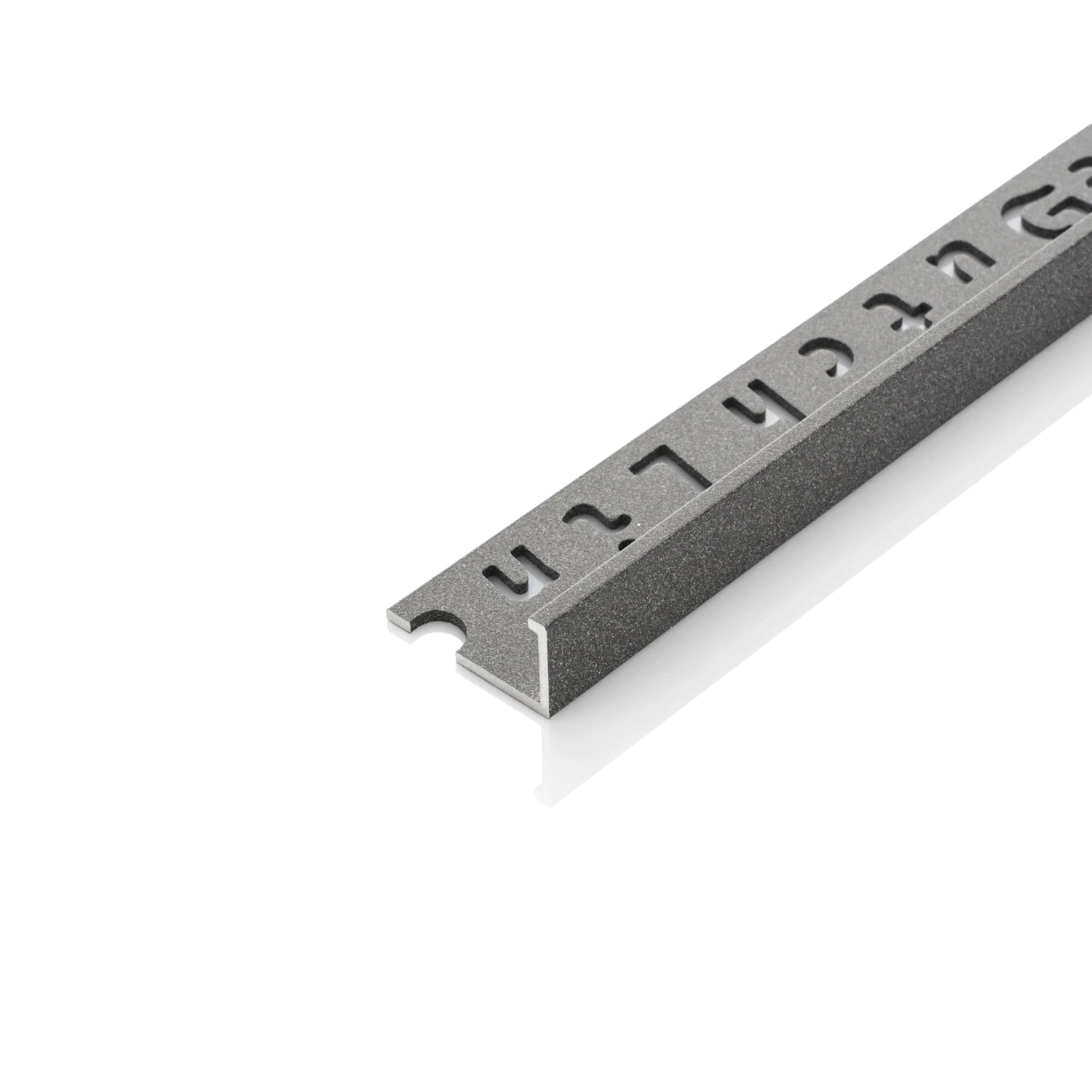 DutchLine - Aluminium Tegelprofiel - 11x2700mm - Olifantgrijs