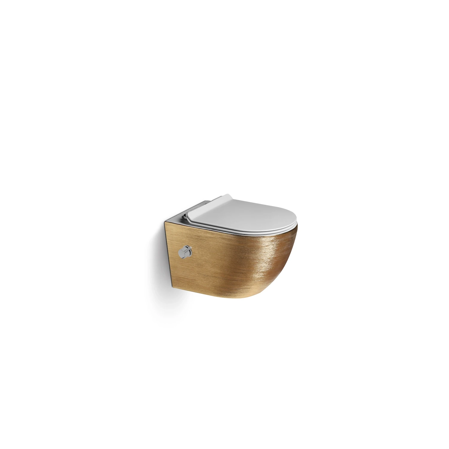 DutchLine  - Wandcloset - Geborsteld Goud - Luccio Rimless - Met bidet-functie