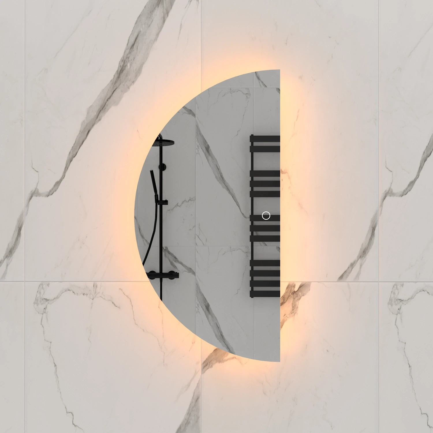 DutchLine - Moon Halfronde Ledspiegel - 36