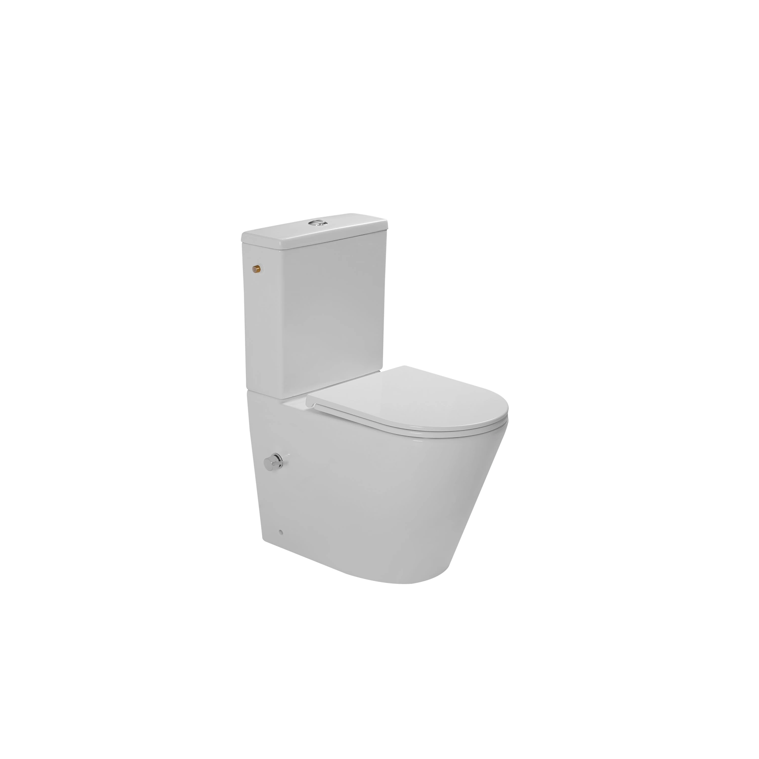 DutchLine - Lux Luccio Rimless (PK) Duoblok + Softclose ONDIEP Zitting - Met Bidet