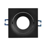 Braytron Vierkante Inbouwspot GU10 - Zwart, Max. 35W - Afbeelding 2