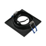 Braytron Vierkante Inbouwspot GU10 - Zwart, Max. 35W - Afbeelding 3