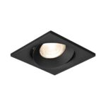 Braytron Vierkante Inbouwspot GU10 - Zwart, Max. 35W