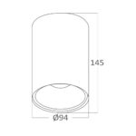 Braytron GU10 Opbouwspot - Zwart, Max. 35W - Afbeelding 5