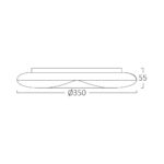 Braytron Jade LED Plafondlamp - Wit, 24W, 3IN1 - Afbeelding 2