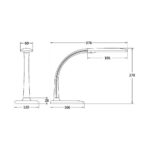 Braytron LED Bureaulamp - Zwart - 7W - Afbeelding 2