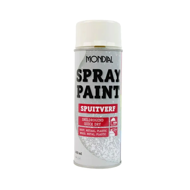 MONDIAL Spray Paint Hoogglans RAL9001 - Crémewit - 400 ml