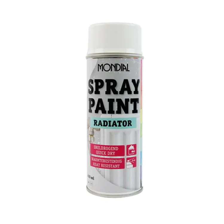 MONDIAL Spray Paint Radiatorlak - Wit - 400 ml