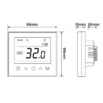 DutchLine - Digitale Wifi Klokthermostraat - Vloerverwarming - Lijntekening - MK100