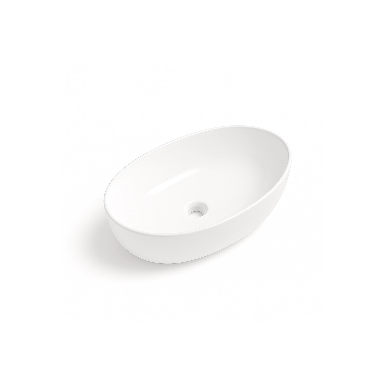 DutchLine - Ellips Waskom - Glans Wit