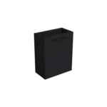 Dutchline Badmeubel Onderkast – Mat Zwart – 36x18cm – 1 Deur (Links/Rechts)