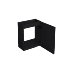 Dutchline Badmeubel Onderkast – Mat Zwart – 36x18cm – 1 Deur (Links/Rechts)