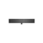 DutchLine - Douchegoot met flens en tegelrooster - Gunmetal - 800x70mm