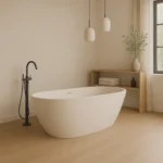 DutchLine - Elips - Vrijstaand Ligbad - Mat Wit - 1700x800x580 - Omgeving