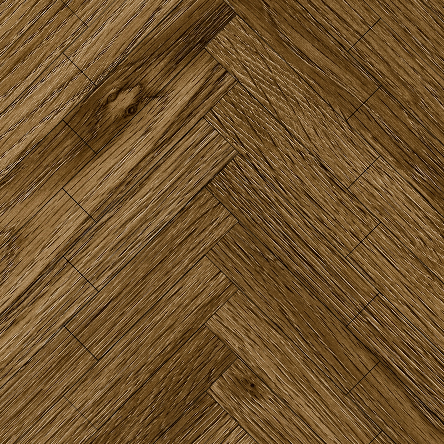 DutchLine - PVC Visgraat Met Ondervloer - Eiken Bruin LS138-10 - Patroon