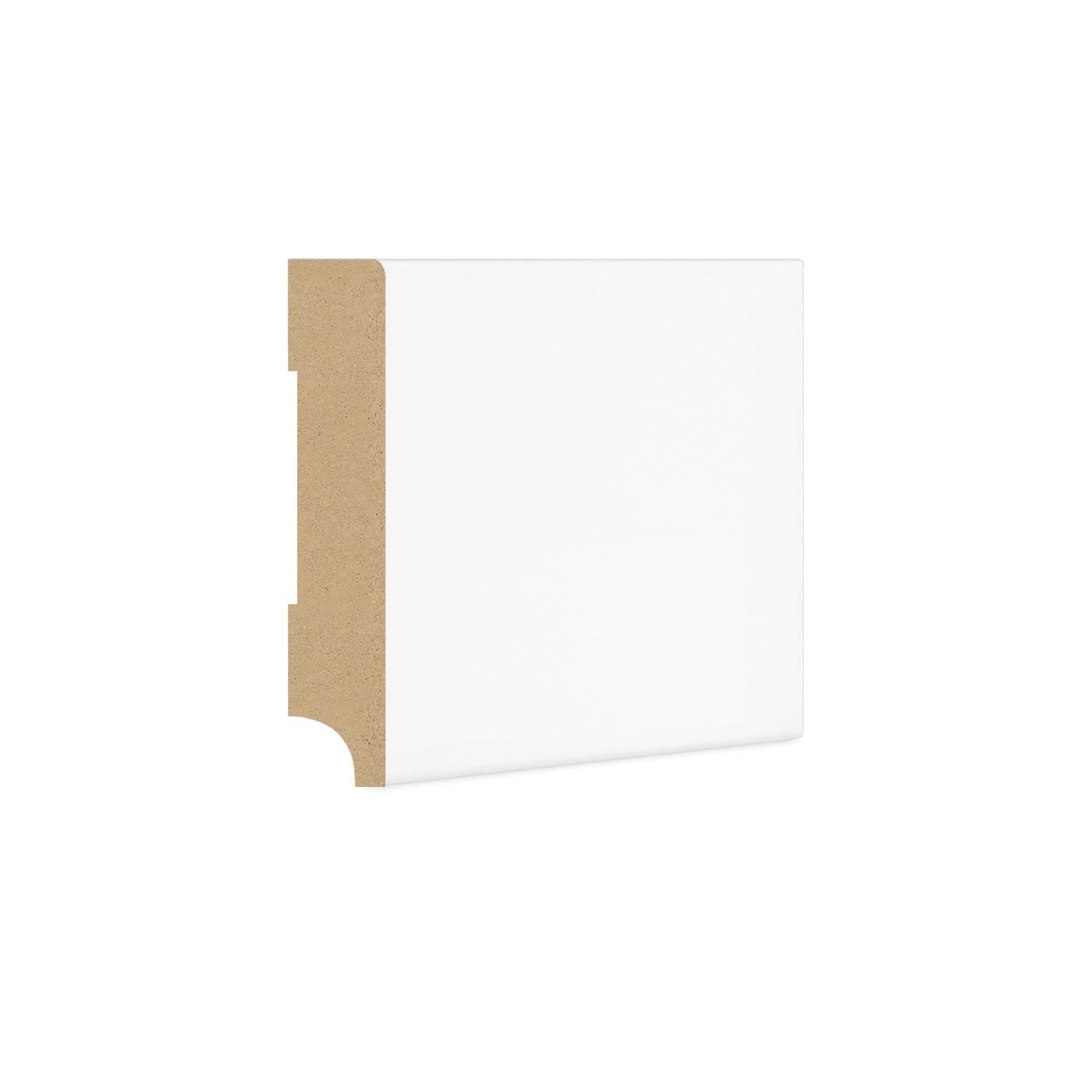 DutchLine - Rechte Plint MDF - Wit - 70x15mm - JM1271-KP(ZTZ)-White